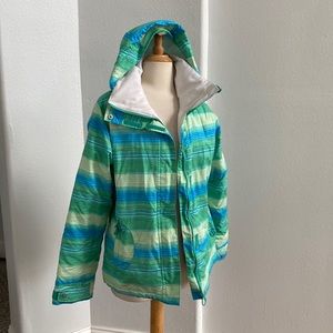 ROXY 5K Silver‎ Jet Gradiation Jacket Size S